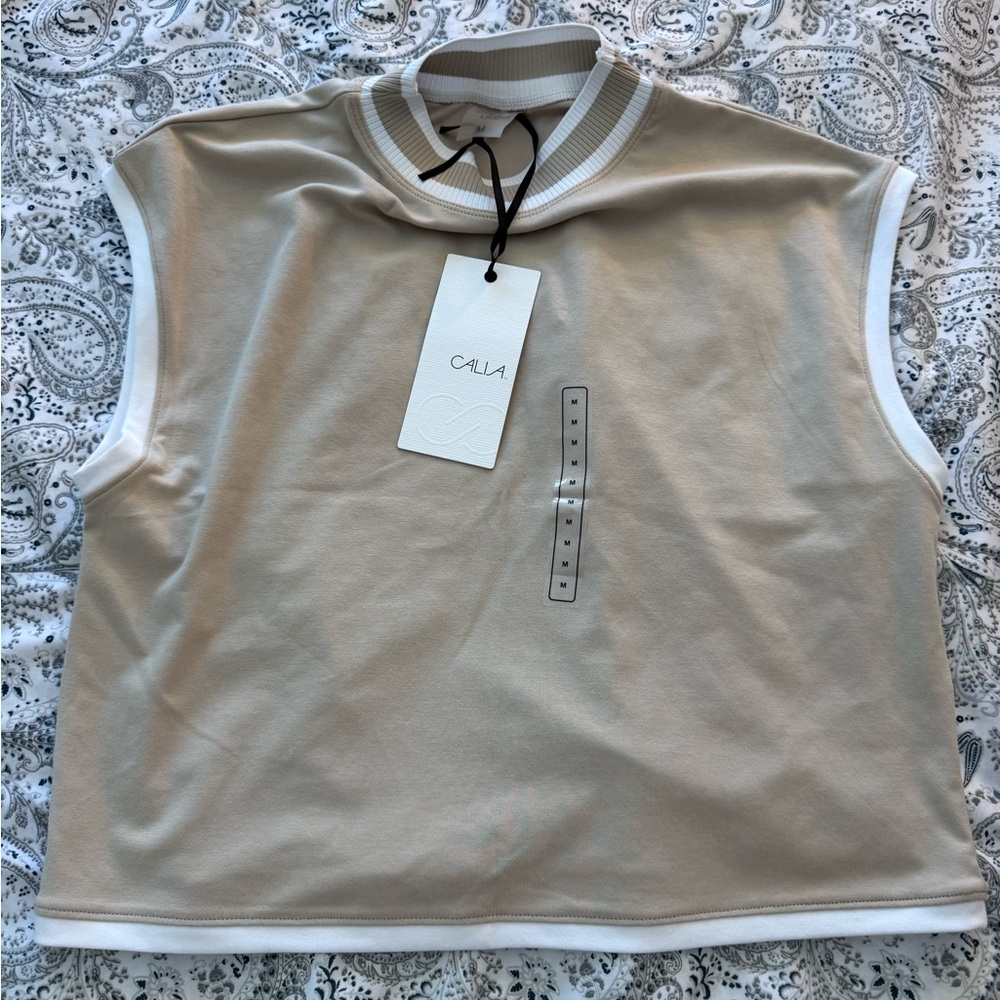 CALIA by Carrie Underwood Tan Muscle Tee